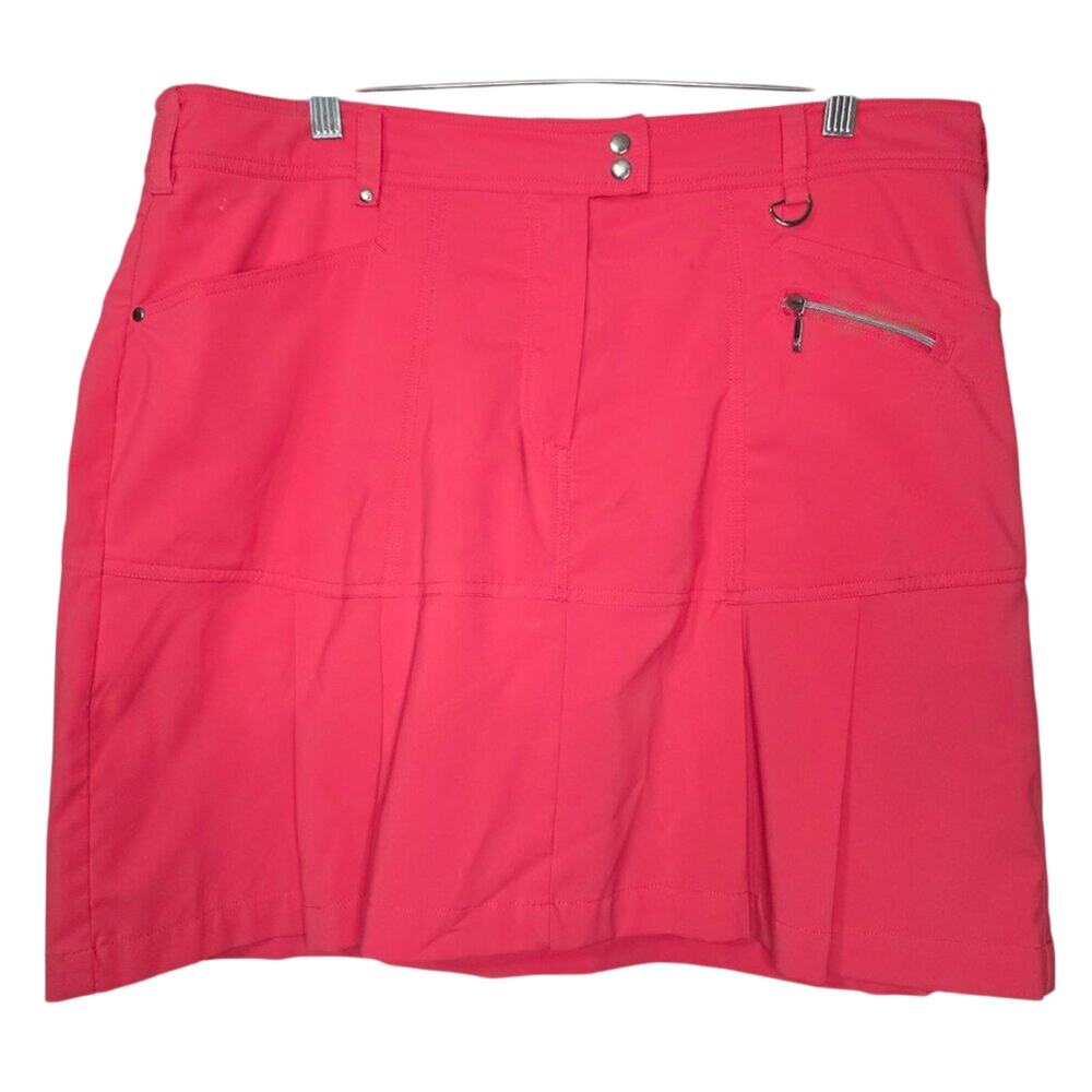 GG Blue‎ Luxe Sport Coral Golf Pickleball Skort Plus Size 14